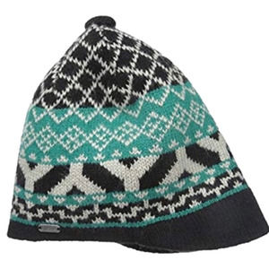 Pistil Black and Teal Knit Hat